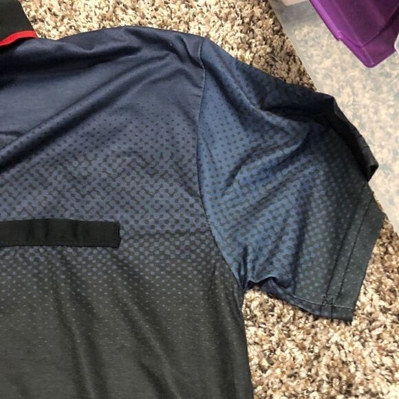 LANGPIAOEZU L.P.E.Z red blue black polo XL - Picture 7 of 8